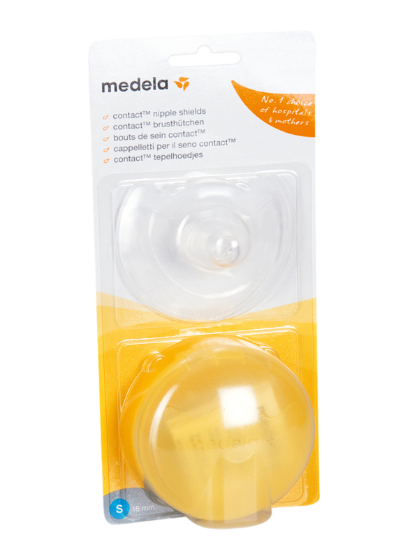 Medela Contact Nipple Shields, 2 Pieces, Small, Clear