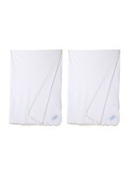 Bebitza Antibacterial Baby Wraps, 2 Pack, Cream/Cream