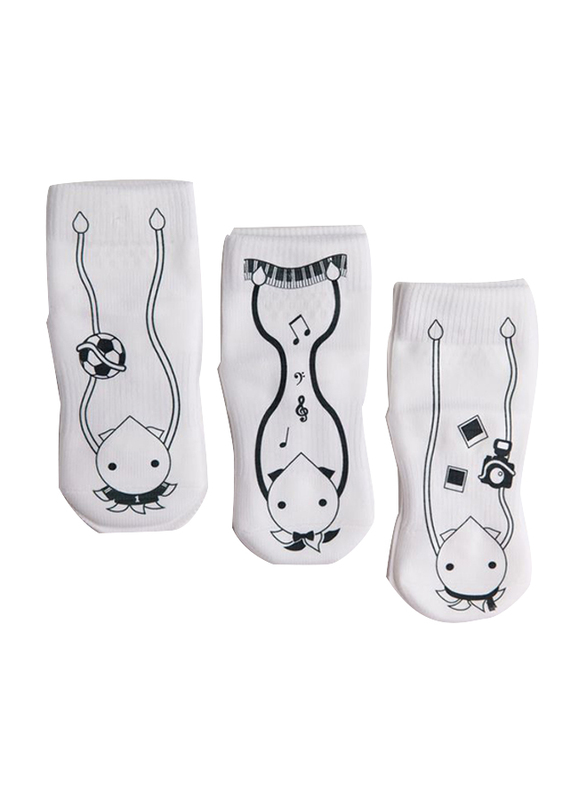 

Squid Socks Cassidy Collection Baby Socks, 12-24 Months, White