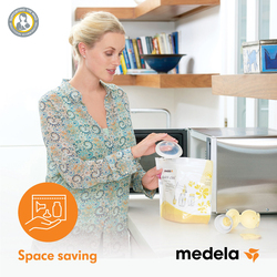 Medela Quick Clean Microwave Sterilization Bags, Clear