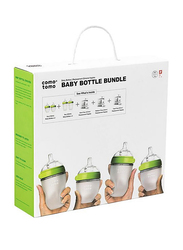Comotomo Baby Bottle Bundle, 0-36 Months, Green