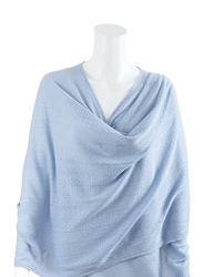 Bebitza Textured Knit Nursing Cover, Blue