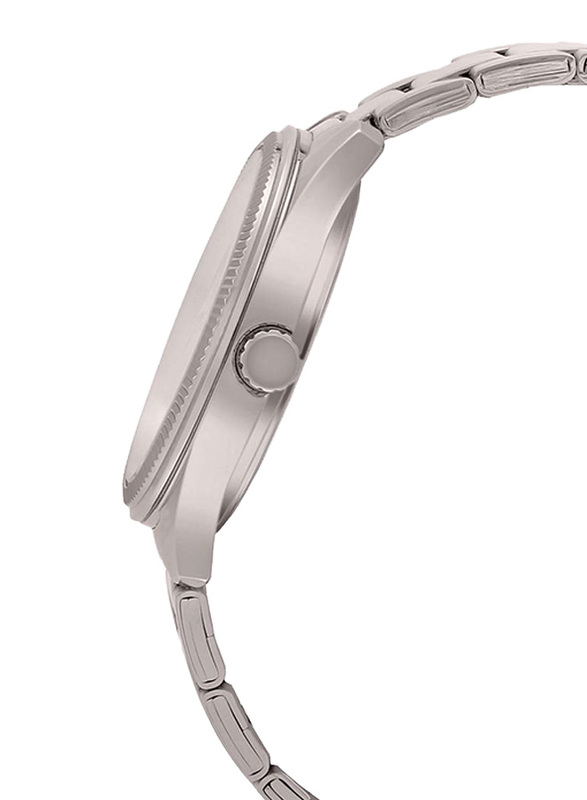 Casio Enticer Analog Quartz Couple Unisex Watch Set with Stainless Steel Band, Water Resistant, MTP/LTP-1302D-7A2V, Silver