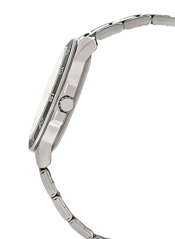 Casio Enticer Analog Quartz Watch for Men with Stainless Steel Band, Water Resistant and Chronograph, MTP-1300D-7A1VDF, Silver