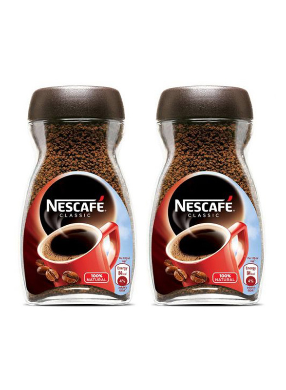Nescafe Classic Ground Coffee, 2 Jars x 200g