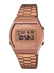 Casio Digital Watch for Men with Stainless Steel Band, Water Resistant, B640WC-5A, Rose Gold