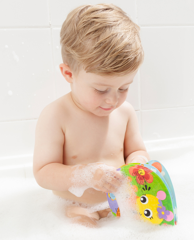 Playgro Little Bee's Adventure Bath Book for Kids, Blue/Yellow/Green/Red/Orange