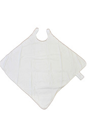 Babyworks Hands Free Hoodie Bamboo Towel for Toddlers, White