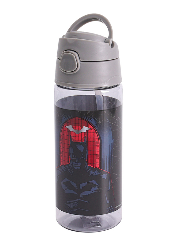 

BTS Bottles Warner Bros. Batman I Am The Shadows Plastic Water Bottle for Ages 3+ Year, 330ml, Grey