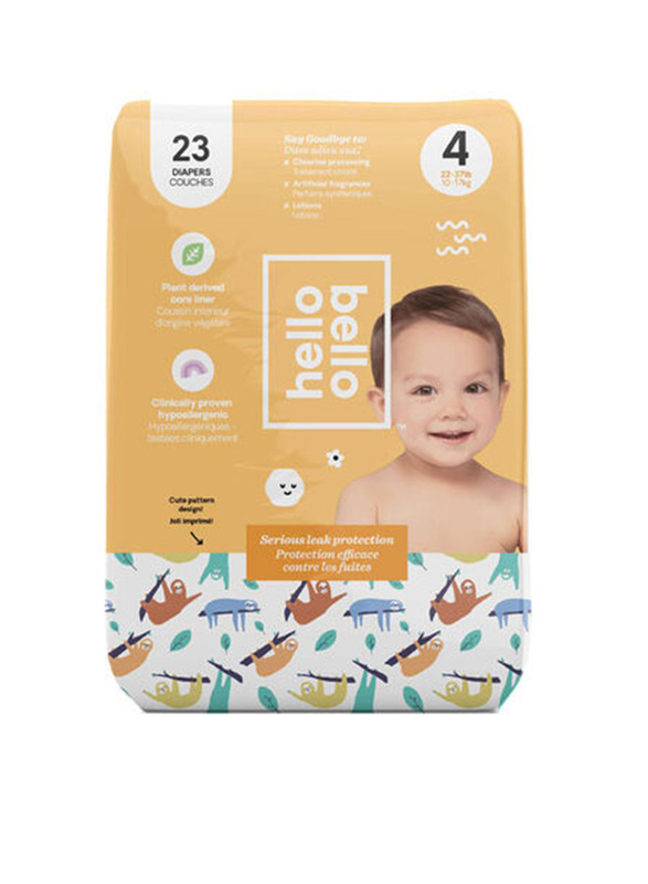 

Hello Bello Sleepy Sloth Jumbo Diapers, Size 4, 10-17 kg, 23 Count