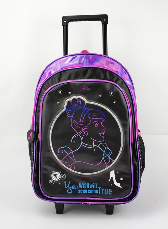 

BTS Trolley Bags Disney Princess Somewhere Over The Rainbow Trolley Bag For Girls, 18 Inch, Multicolour