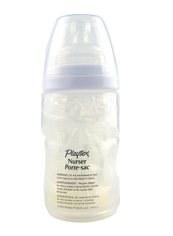 Playtex Anti-Colic Nurser with Drop-Ins Liners, 118ml, Clear