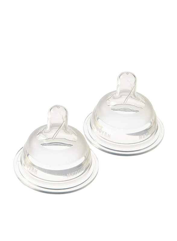 Playtex NaturaLatch Fast Flow Nipple, 2 Pieces, Clear