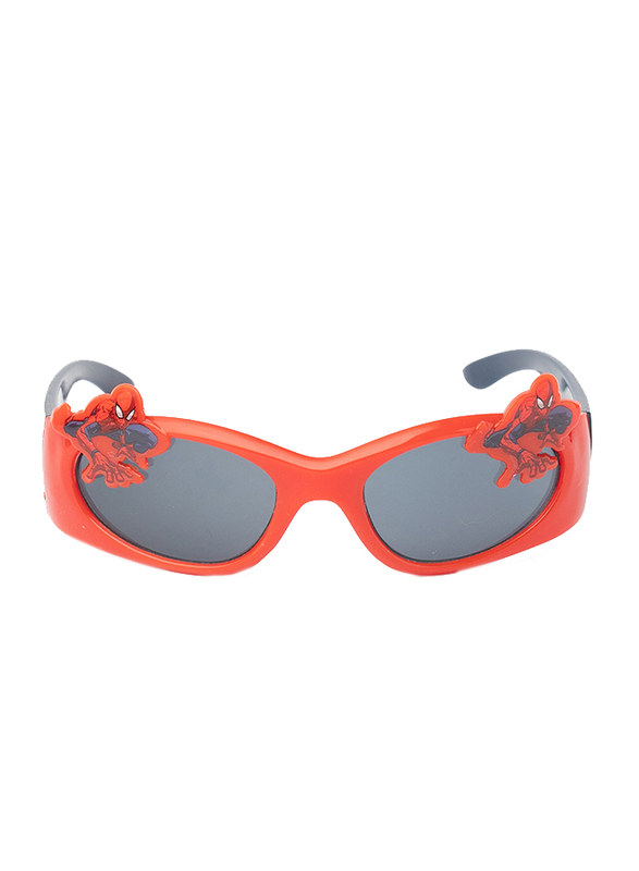 

Marvel Spiderman 3D Full Rim Rectangular Sunglasses for Boys, Black Lens, 3 Years+, Red