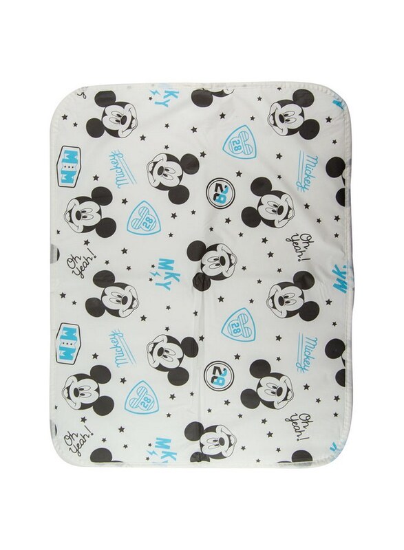 

Disney Mickey Mouse 100% Waterproof Baby Diaper Changing Pad, White