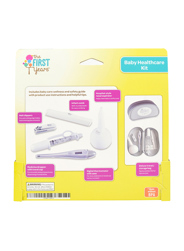 The First Year 7-Pieces Baby Healthcare Kit, White/Purple