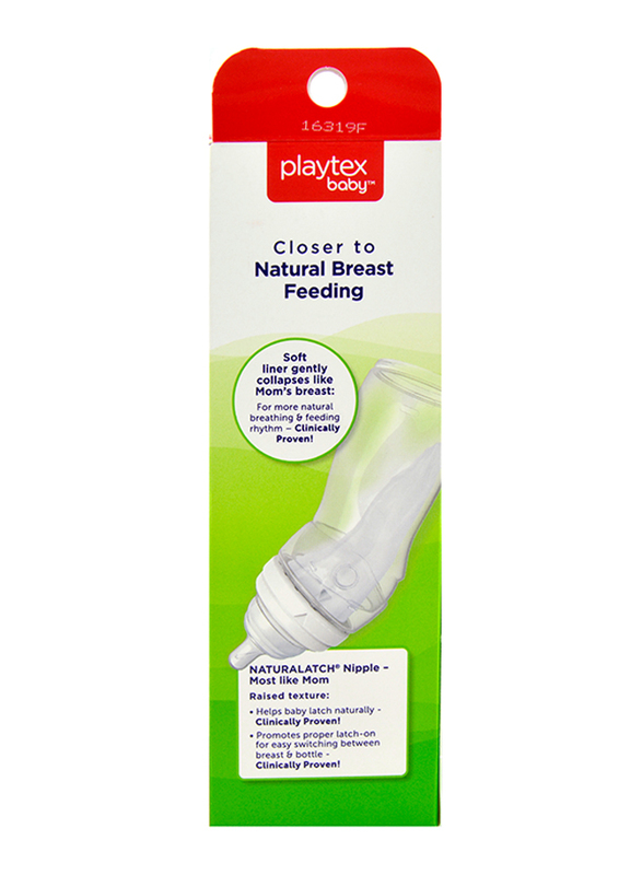 Playtex Anti-Colic Nurser with Drop-Ins Liners, 236ml, Clear