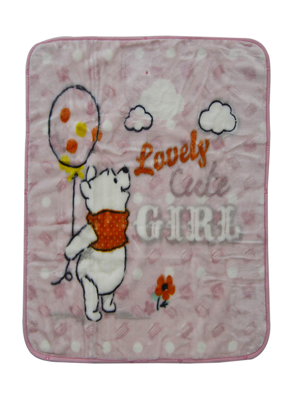 Disney Winnie The Pooh Baby Sac Wrap Zipper Swaddling Blankets for New Born, 80 x 90cm, Pink