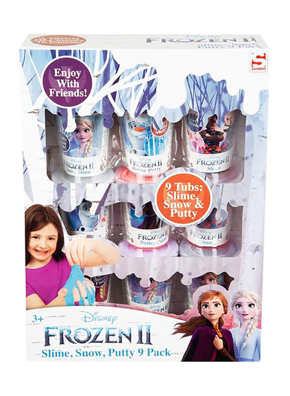 

Disney Frozen2 9 Pack of Slime, Multicolour