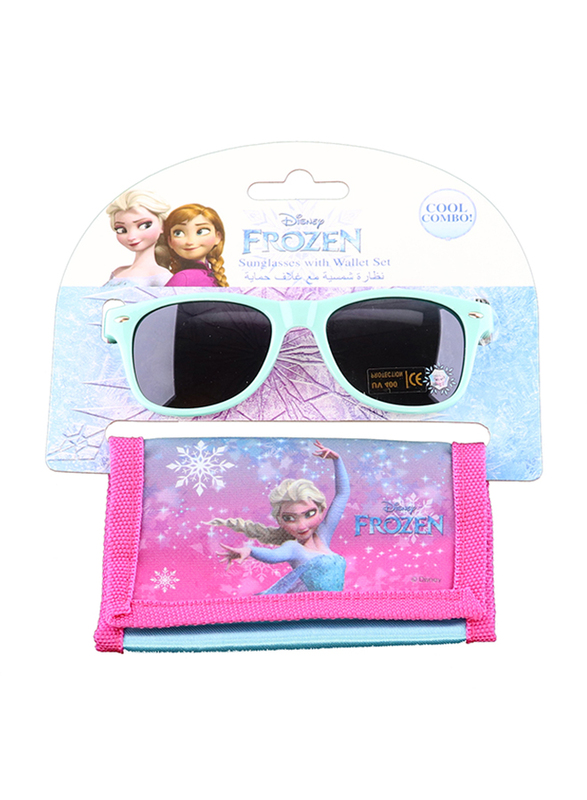 

Disney Frozen Kids Sunglasses and Wallet Set For Girls, 2-Pieces, Aqua/Pink