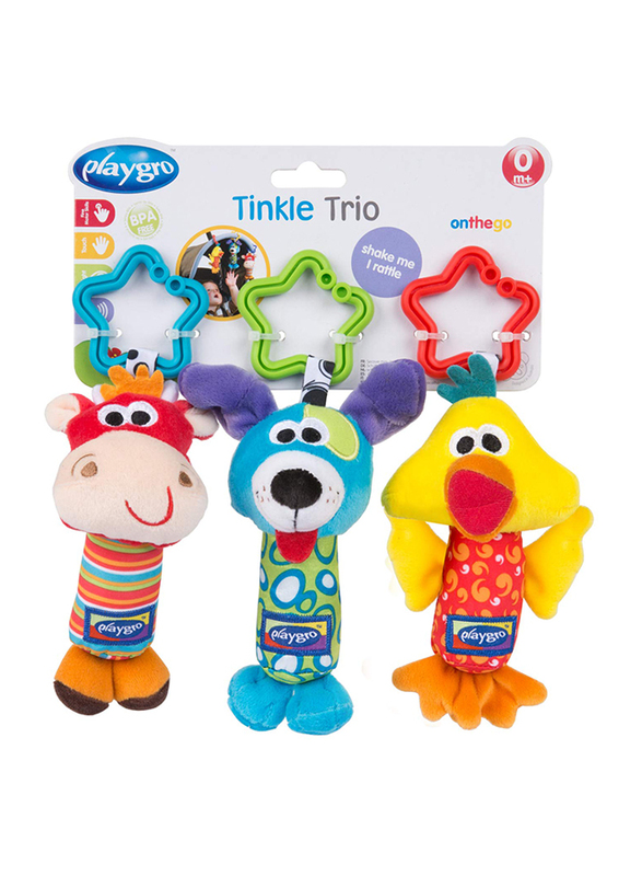 Playgro 3-Piece Tinkle Trio, Multicolour