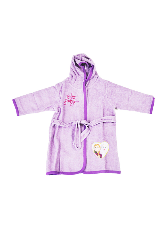

Disney Frozen II Cover Up Hooded Terry Robe for Girls, 3 to 8 Years, Purple