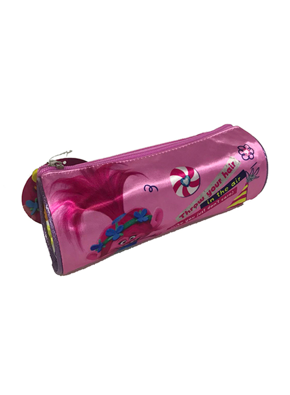 

Universal Trolls Hair Up 7.2-Inch Pencil Case for Girls, Pink