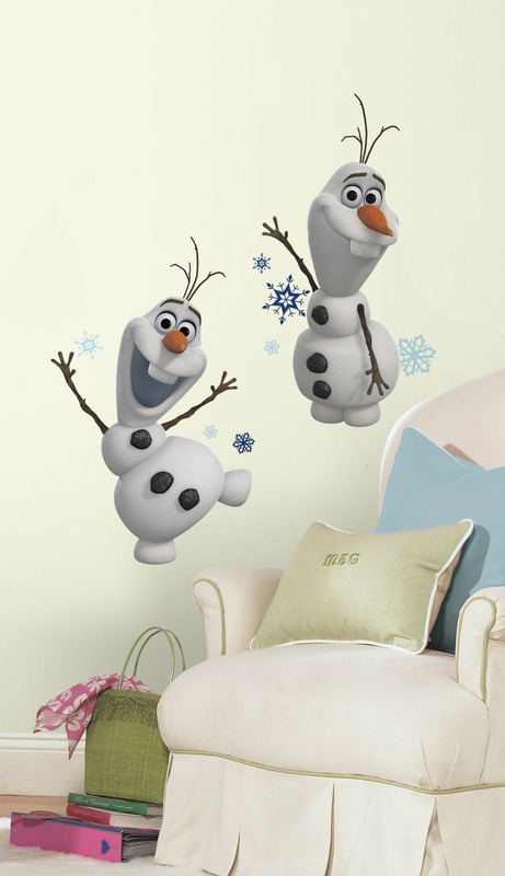 

Room Mates Decals Disney Frozen Olaf The Snow Man Peel And Stick Wall Decal, White