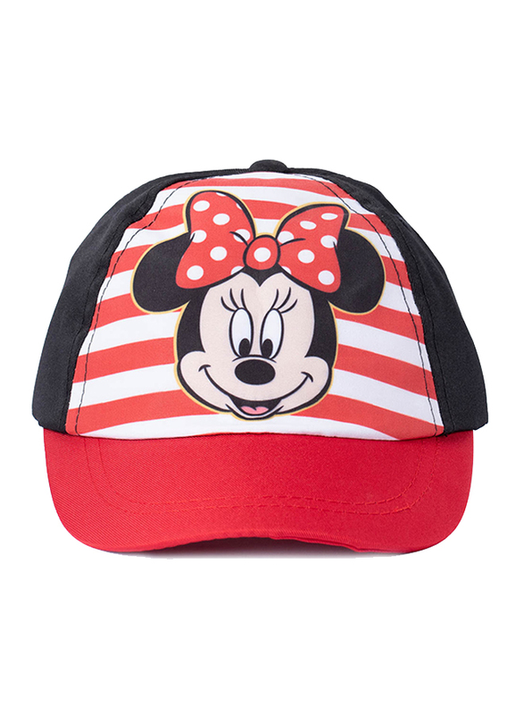 

Disney Minnie Sublimated Cap for Girls, One Size, Red/Black