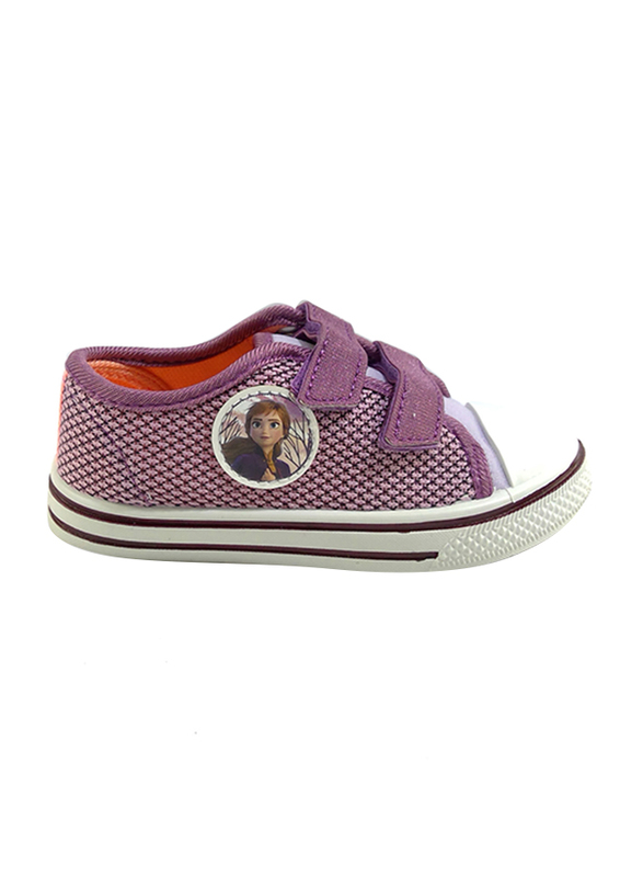 Disney Frozen II Velcro Sneakers for Girls, 26 EU, Lilac