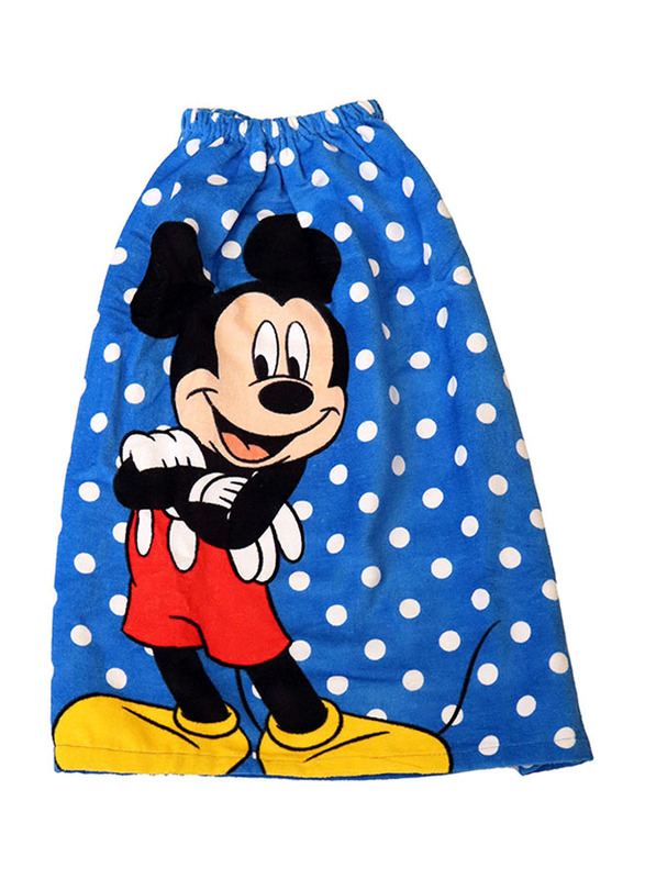 Disney Mickey Mouse Bath Wraps Towel for Boys, Blue