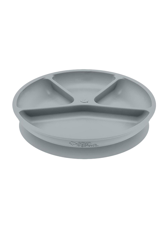 

Green Sprouts Learning Plate, Grey