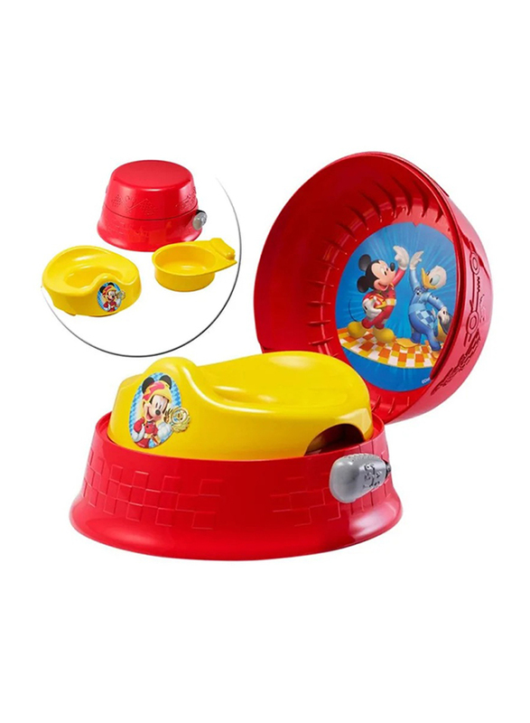 The First Years Mickey Mouse 3 in 1 Potty System, Red/Yellow