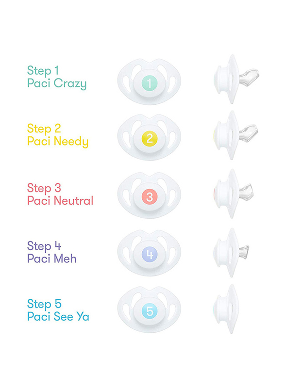 FridaBaby Paci Weaning System Pacifier, White