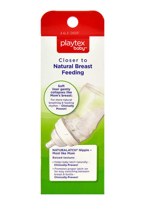 Playtex Anti-Colic Nurser with Drop-Ins Liners, 118ml, Clear