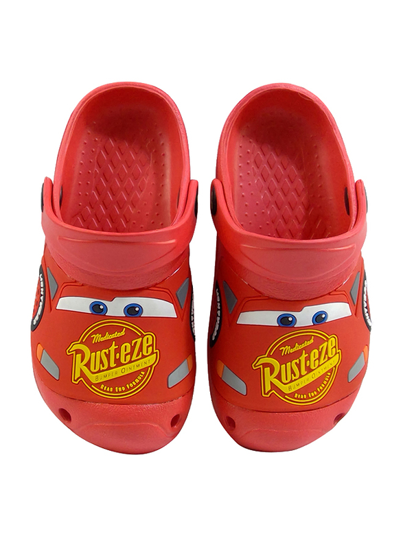 Crocs Disney Cars Lightning McQueen Rust-Eze Themed Clogs for Boys, 31 EU, Red