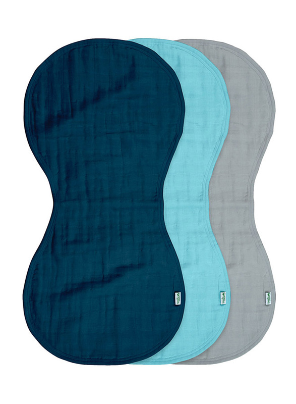 

Green Sprouts Muslin Burp Organic Cotton Pack Of 3, Blue