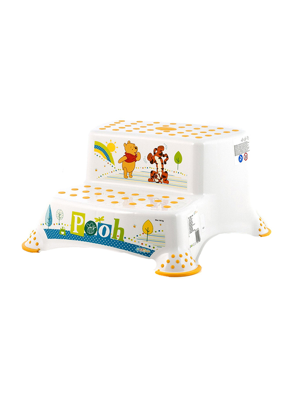 

Keeeper Double Step Stool with Anti-Slip Function, White