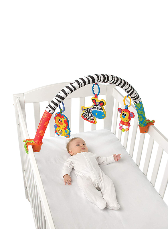 Playgro 5-in-1 Safari Gym, Green/Yellow/Red/White