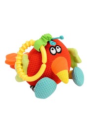 Dolce Shaker Parrot Shake A Tail Feather Stuffed Toy, Multicolour