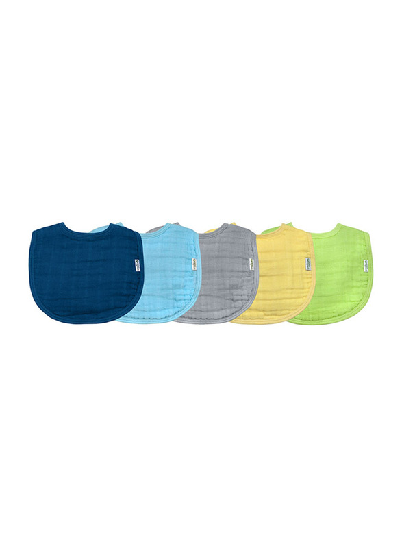 

Green Sprouts Muslin Bibs Pack Of 5, Multicolour