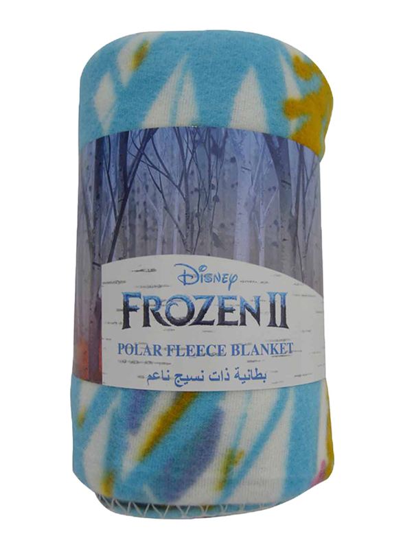 Disney Frozen 2 Lightweight Warm Polar Fleece Blanket, 100 x 150cm, Multicolor