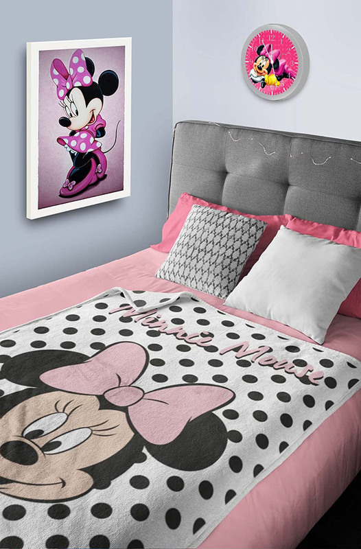 

Disney Minnie Mouse Flannel Blanket, Multicolour