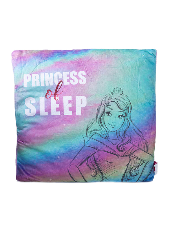 

Disney Princess of Sleep Digitally Printed Kids Cushion, 40 x 40cm, Pink/Blue