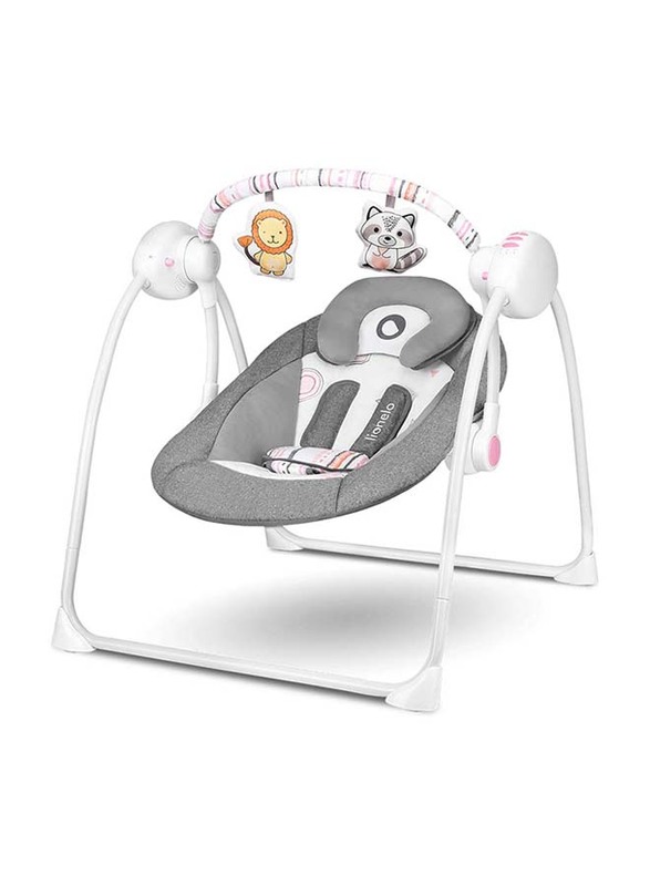 

Lionelo Ruben Swinging Chair Stone, Grey/Rose