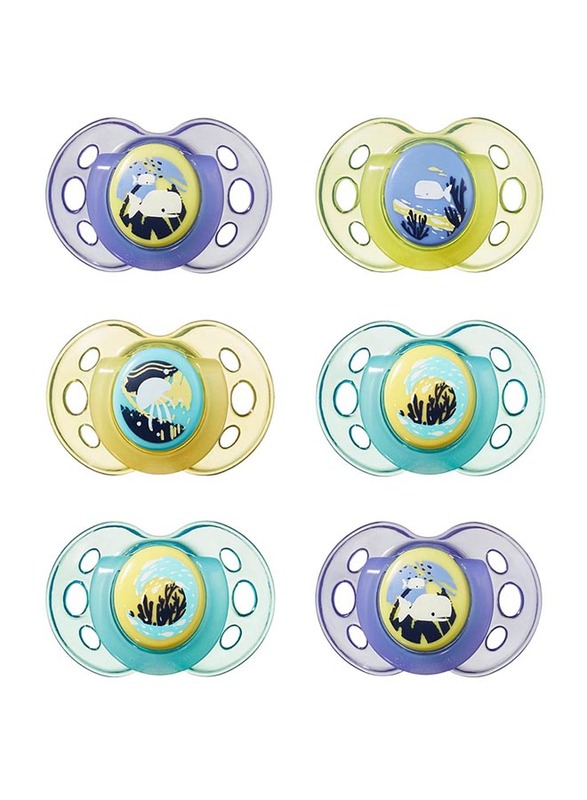 

Tommee Tippee Night Time Soother, Pack of 6, Multicolour