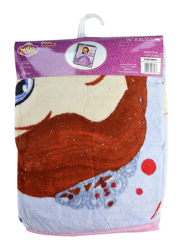 

Disney Sofia Coral All Seasons Fleece Blanket, 120 x 140cm, Purple