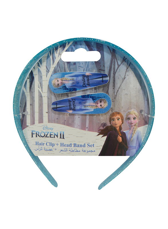 

Disney Frozen II Hair Clips and Headbands Set for Girls, Aqua/Blue