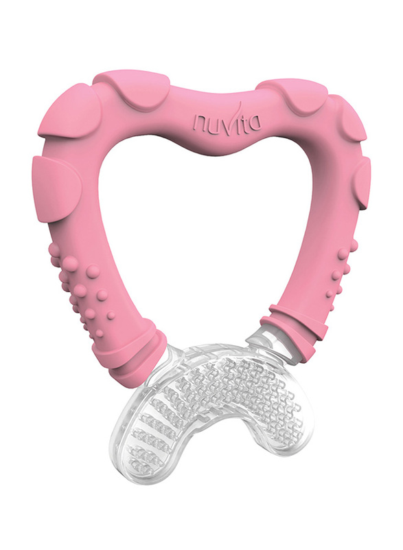 

Nuvita Silicone Teether 6M+, Pastel Pink