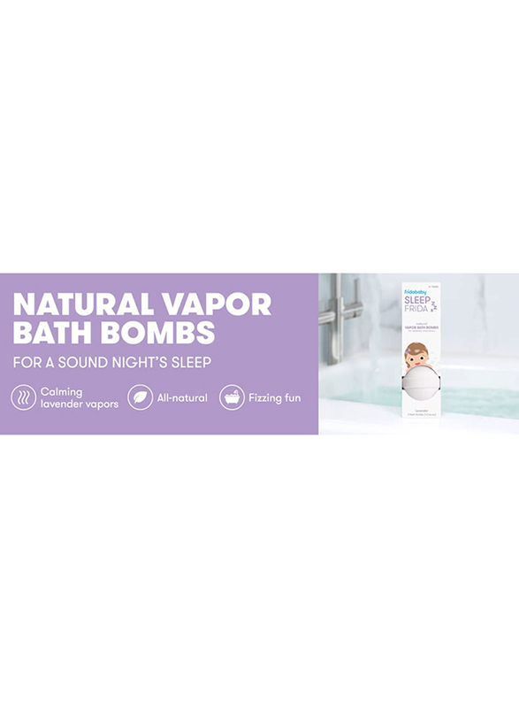 Frida Baby SleepFrida The Natural Vapor Bath Bombs, 3 Pieces, White